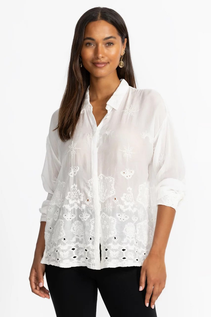 Johnny Was Women SLIM AUDREY BUTTON DOWN