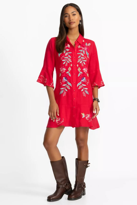 Johnny Was Women TIERED FLOUNCE DRESS
