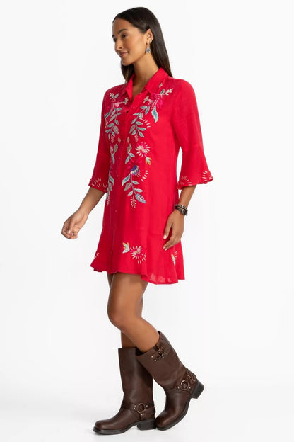 Johnny Was Women TIERED FLOUNCE DRESS