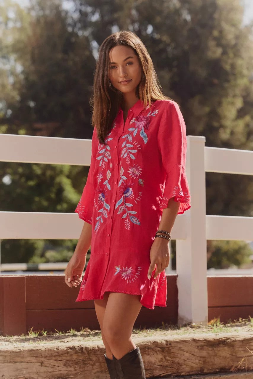 Johnny Was Women TIERED FLOUNCE DRESS