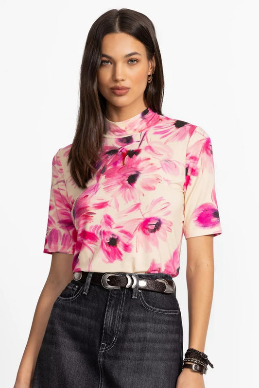 Johnny Was Women THE JANIE FAVORITE FITTED ELBOW SLEEVE MOCK NECK