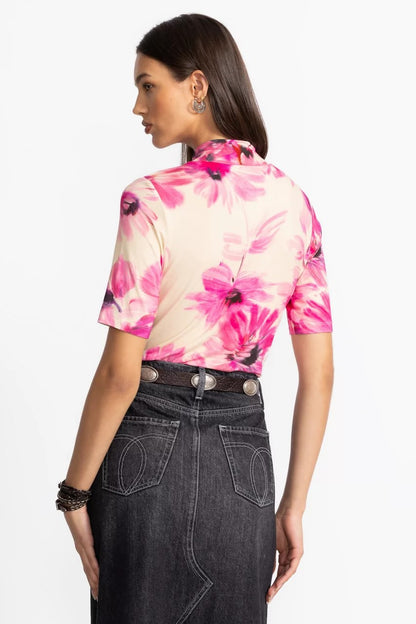 Johnny Was Women THE JANIE FAVORITE FITTED ELBOW SLEEVE MOCK NECK