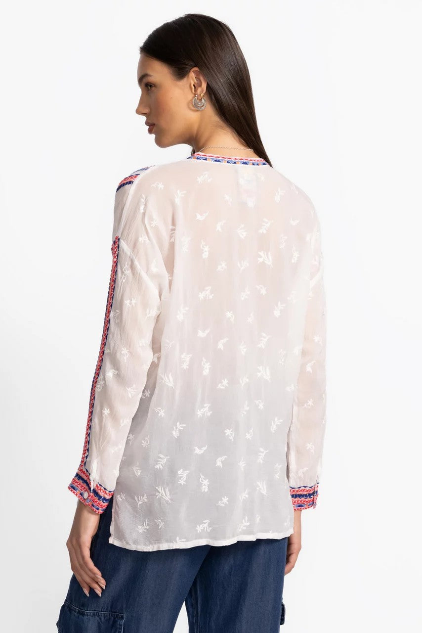 Johnny Was Women THE AUDREY MANDARIN COLLAR SHIRT