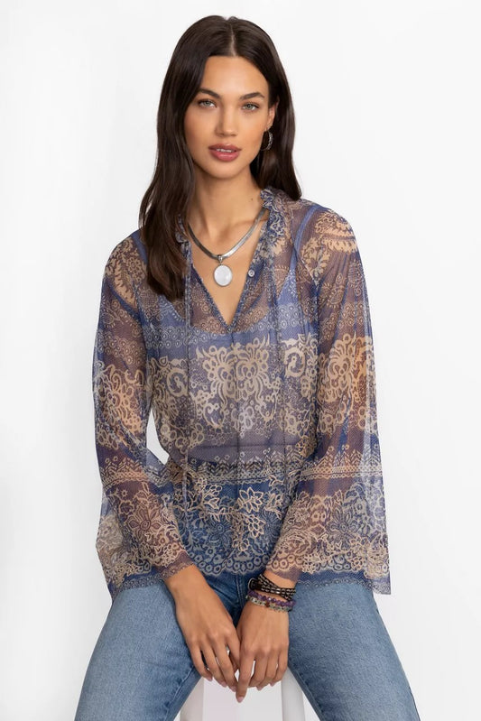 Johnny Was Women MAZZY PEASANT BLOUSE