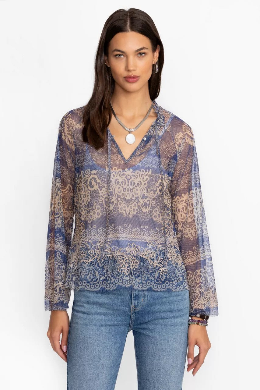 Johnny Was Women MAZZY PEASANT BLOUSE