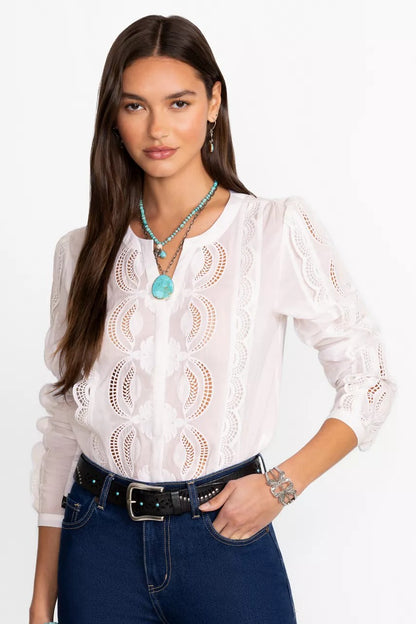 Johnny Was Women MAKAYLIN BUTTON UP BLOUSE
