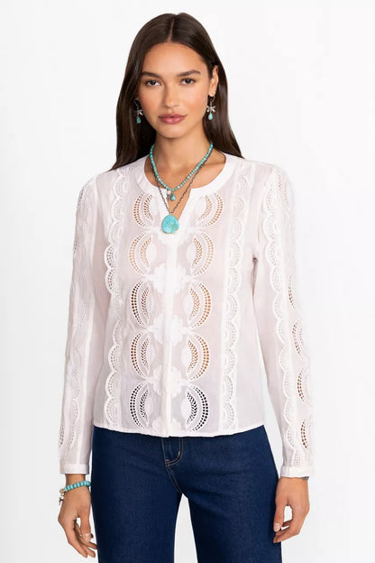 Johnny Was Women MAKAYLIN BUTTON UP BLOUSE