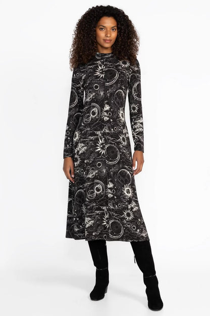 Johnny Was Women THE JANIE FAVORITE SEAMED MOCK NECK DRESS