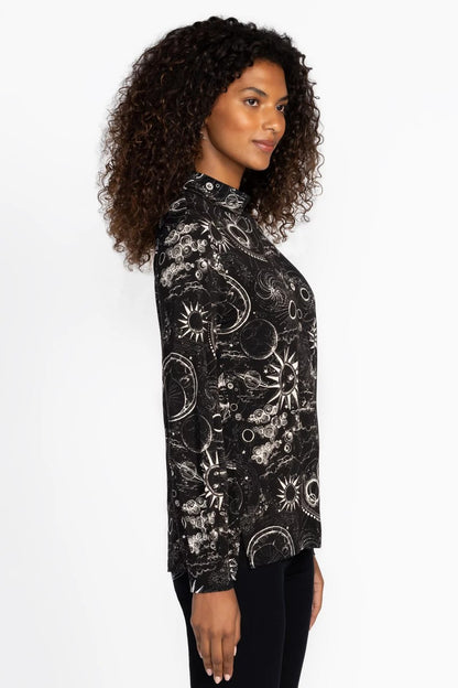 Johnny Was Women THE JANIE FAVORITE PUFF SLEEVE MOCK NECK