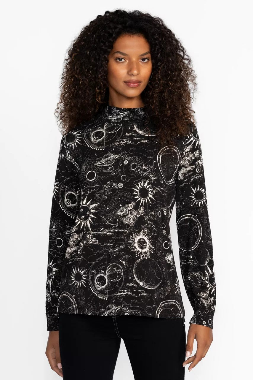 Johnny Was Women THE JANIE FAVORITE PUFF SLEEVE MOCK NECK