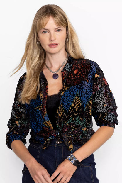 Johnny Was Women AUDREY OVERSIZED BURNOUT SHIRT