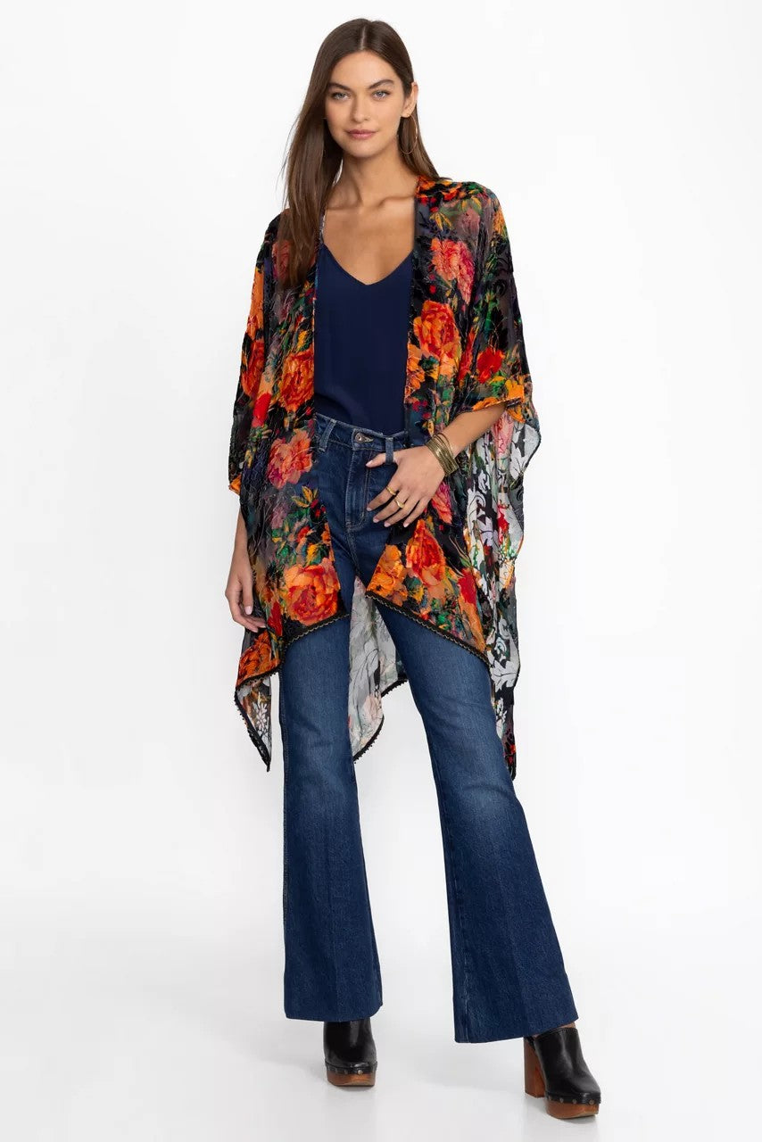 Johnny Was Women BURNOUT VELVET SHAWL