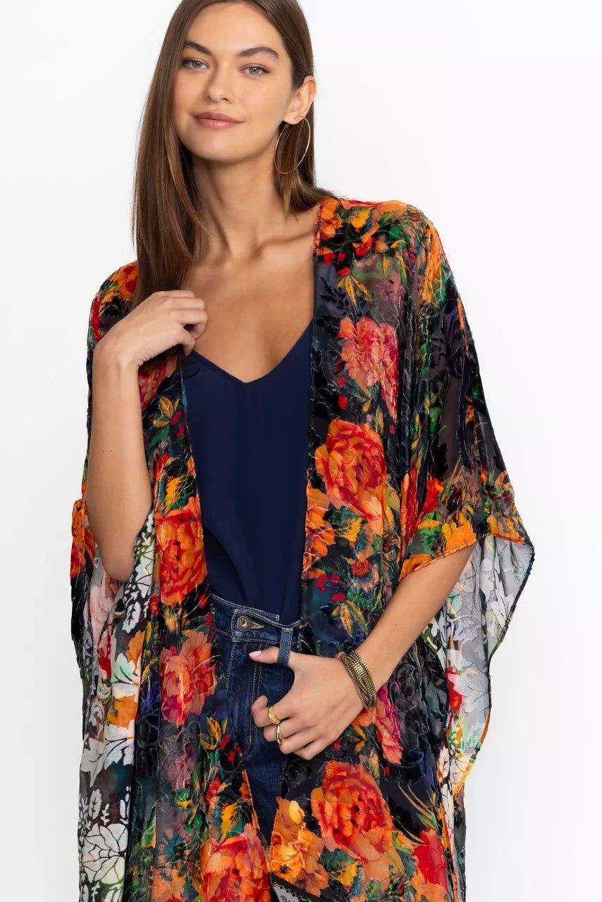 Johnny Was Women BURNOUT VELVET SHAWL