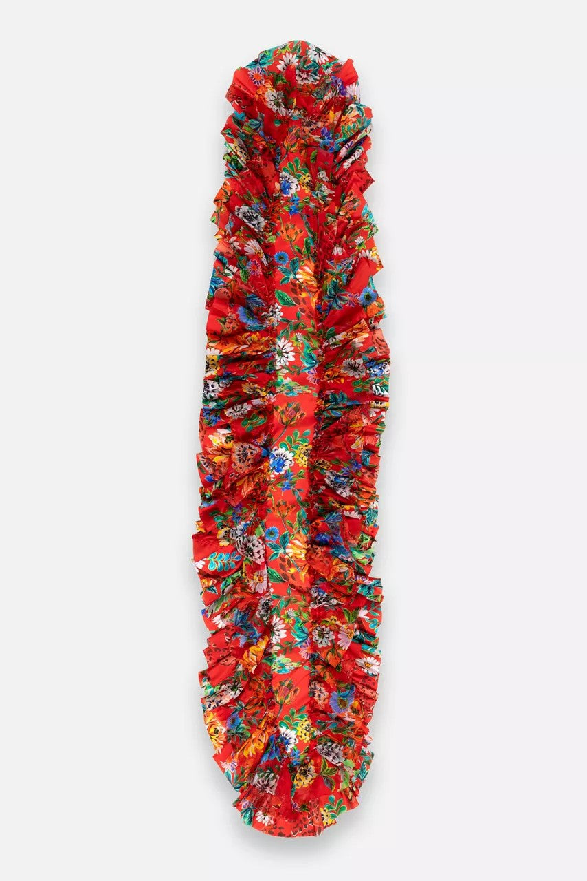 Johnny Was Women BOBCAT FOREST RUFFLE SCARF