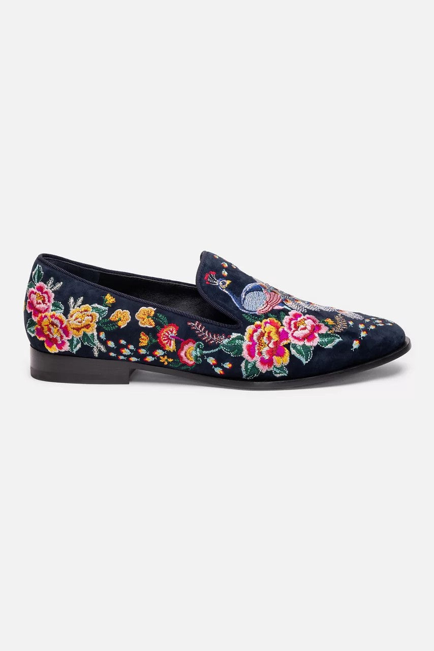 Johnny Was Women DARNAHTA EMBROIDERED SMOKING LOAFER