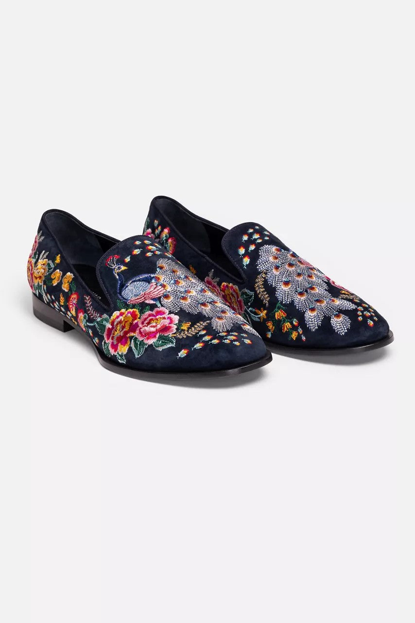 Johnny Was Women DARNAHTA EMBROIDERED SMOKING LOAFER