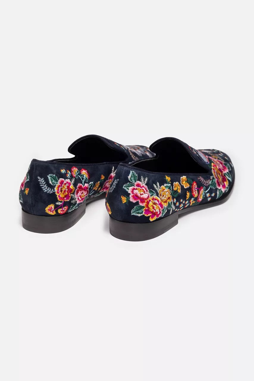 Johnny Was Women DARNAHTA EMBROIDERED SMOKING LOAFER